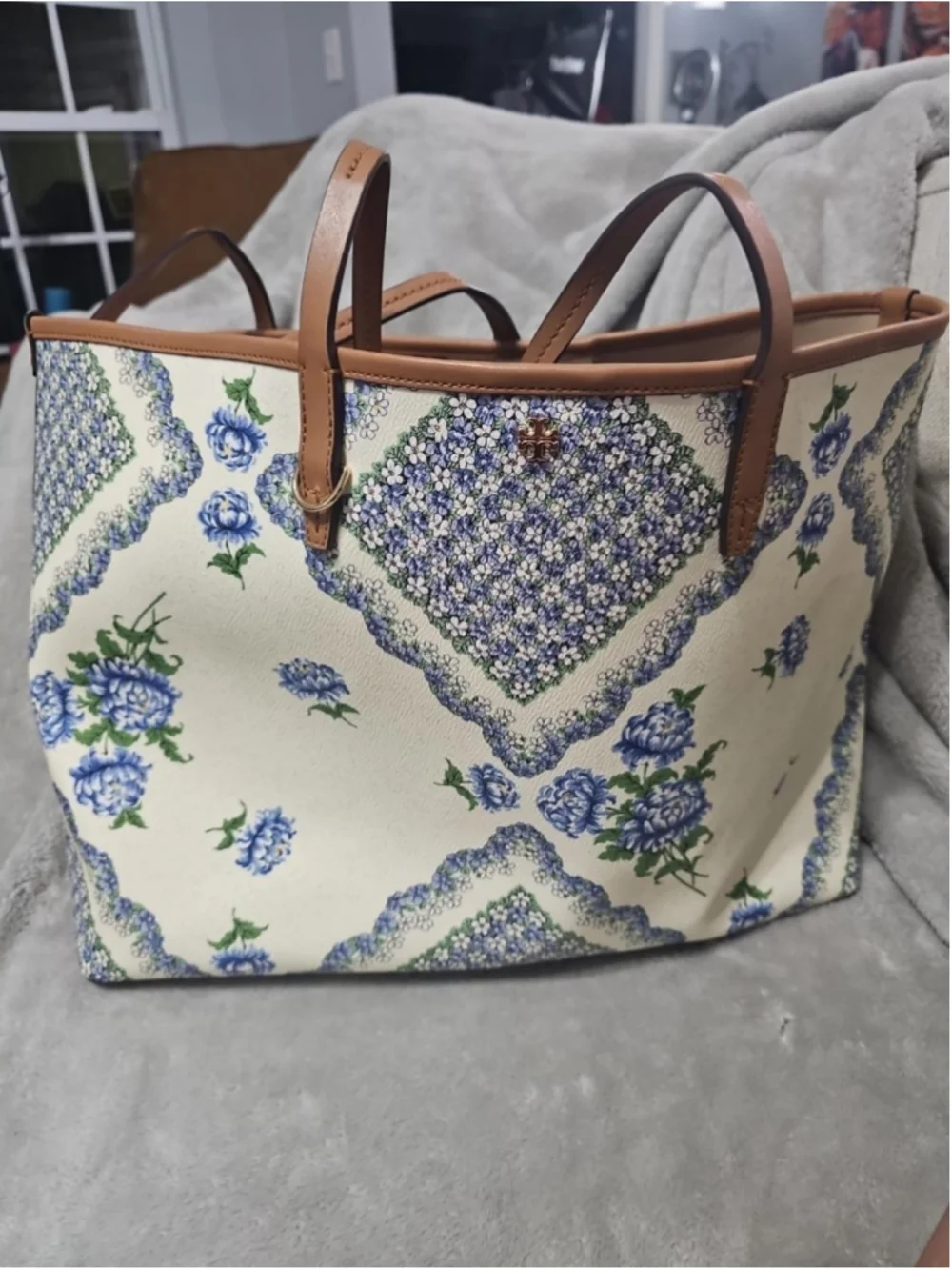 Women's Tory Burch Floral Tote Bag One Size Large